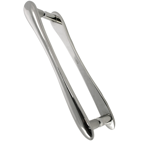 MNG 12" Potato Oversized Pull, Polished Nickel, Back to Back Mounting 20014-BB